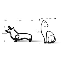 Load image into Gallery viewer, Art Sculpture Cat Dog Minimalist Personalized Gift Simple Metal Decor Modern Home Decoration Desk Office Ornament
