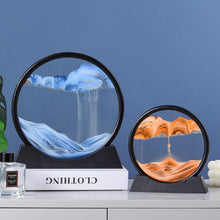 Load image into Gallery viewer, Creative 5/7/12inch 3D Moving Sand Art Painting Glass Sandscape in Motion Hourglass Moving Sand Frame Display Gift Home Decor
