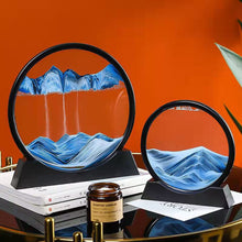 Load image into Gallery viewer, Creative 5/7/12inch 3D Moving Sand Art Painting Glass Sandscape in Motion Hourglass Moving Sand Frame Display Gift Home Decor
