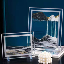 Load image into Gallery viewer, Creative 5/7/12inch 3D Moving Sand Art Painting Glass Sandscape in Motion Hourglass Moving Sand Frame Display Gift Home Decor
