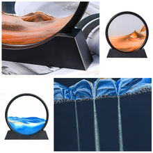 Load image into Gallery viewer, Creative 5/7/12inch 3D Moving Sand Art Painting Glass Sandscape in Motion Hourglass Moving Sand Frame Display Gift Home Decor

