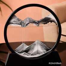 Load image into Gallery viewer, Creative 5/7/12inch 3D Moving Sand Art Painting Glass Sandscape in Motion Hourglass Moving Sand Frame Display Gift Home Decor
