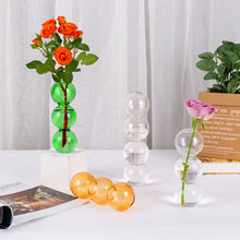 Load image into Gallery viewer, Nordic Glass Bubble Vase Terrarium Transparent Spherical Flower Holder Vase Plant Pots Home Decor Living Room Decoration Gift
