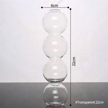 Load image into Gallery viewer, Nordic Glass Bubble Vase Terrarium Transparent Spherical Flower Holder Vase Plant Pots Home Decor Living Room Decoration Gift
