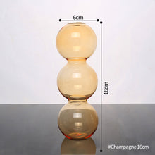 Load image into Gallery viewer, Nordic Glass Bubble Vase Terrarium Transparent Spherical Flower Holder Vase Plant Pots Home Decor Living Room Decoration Gift

