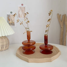 Load image into Gallery viewer, Retro Glass Classic Candlesticks Holders Craft Candlesticks Holders for Wedding Room Decorations Glass Candle Holder Vase
