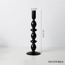 Load image into Gallery viewer, Retro Glass Classic Candlesticks Holders Craft Candlesticks Holders for Wedding Room Decorations Glass Candle Holder Vase
