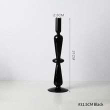 Load image into Gallery viewer, Retro Glass Classic Candlesticks Holders Craft Candlesticks Holders for Wedding Room Decorations Glass Candle Holder Vase
