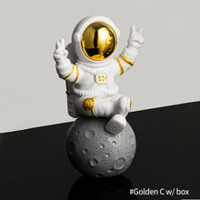 Load image into Gallery viewer, Astronaut Figure Statue Figurine Spaceman Sculpture Moon Light Home Room Office Desktop Decor Boy Kids Gift
