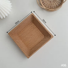 Load image into Gallery viewer, Ins Beech Wood Photography Props Jewelry Display Background Home Decoration Ornaments Storage Tray Studio Decor
