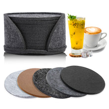 Load image into Gallery viewer, 11pcs Round Felt Coaster Dining Table Protector Pad Heat Resistant Cup Mat Coffee Tea Hot Drink Mug Placemat Kitchen Accessories
