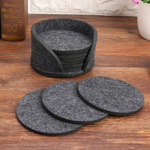 Load image into Gallery viewer, 11pcs Round Felt Coaster Dining Table Protector Pad Heat Resistant Cup Mat Coffee Tea Hot Drink Mug Placemat Kitchen Accessories
