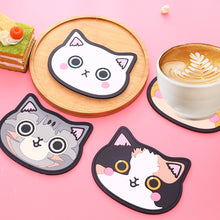 Load image into Gallery viewer, 1PC Silicone Cat Shaped Tea Coaster Cup Mat Pad Mug Holder Mat Coffee Drinks Table Placemats Heat-resistant Cup Coasters
