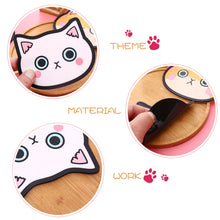 Load image into Gallery viewer, 1PC Silicone Cat Shaped Tea Coaster Cup Mat Pad Mug Holder Mat Coffee Drinks Table Placemats Heat-resistant Cup Coasters
