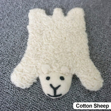 Load image into Gallery viewer, Cute Animal Wool Felt Coaster Cartoon Style Tea Coaster Cup Mat Coffee Mug Pad ChristmaChristmas Gift Kitchen Table Decor

