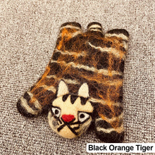 Load image into Gallery viewer, Cute Animal Wool Felt Coaster Cartoon Style Tea Coaster Cup Mat Coffee Mug Pad ChristmaChristmas Gift Kitchen Table Decor
