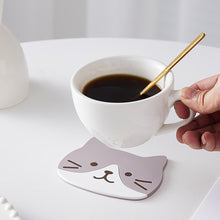 Load image into Gallery viewer, Cat Shaped Tea Coaster Cup Mat Pad Mug Holder Mat Coffee Drinks Table Placemats Heat-resistant Cup Coasters Home Decor Gift
