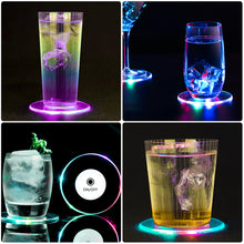 Load image into Gallery viewer, 7 Color Glow Led Coaster LED Drink Cup Coaster Glass Placemat Light Bottles Festival Nightclub Bar Party Decoration
