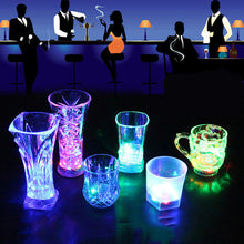 Load image into Gallery viewer, 50ml LED Automatic Glowing Cup Flashing Cup Wine Beer Whisky Mug Water Beverage Drinking Glass Party Decorative Supplies
