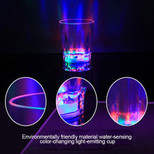 Load image into Gallery viewer, 50ml LED Automatic Glowing Cup Flashing Cup Wine Beer Whisky Mug Water Beverage Drinking Glass Party Decorative Supplies
