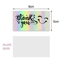 Load image into Gallery viewer, 50Pcs Reflective Laser Appreciate Cards Thank You For Supporting My Small Business Greeting Postcard For Boutiques Wrapping Supplies
