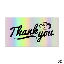 Load image into Gallery viewer, 50Pcs Reflective Laser Appreciate Cards Thank You For Supporting My Small Business Greeting Postcard For Boutiques Wrapping Supplies
