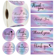 Load image into Gallery viewer, 50Pcs Laser Appreciate Cards Thank You For Supporting My Small Business Greeting Postcard Stickers Adhesive Labels For Boutiques Wrapping Supplies

