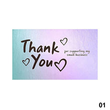Load image into Gallery viewer, 50Pcs Laser Appreciate Cards Thank You For Supporting My Small Business Greeting Postcard Stickers Adhesive Labels For Boutiques Wrapping Supplies
