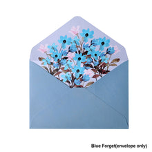 Load image into Gallery viewer, 6pcs Printed Flower Set Envelope Wedding Greeting Card Invitation Letter Paper Office Stationery School Supplies
