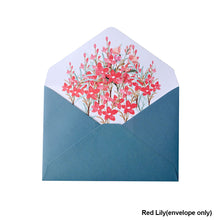Load image into Gallery viewer, 6pcs Printed Flower Set Envelope Wedding Greeting Card Invitation Letter Paper Office Stationery School Supplies
