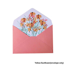 Load image into Gallery viewer, 6pcs Printed Flower Set Envelope Wedding Greeting Card Invitation Letter Paper Office Stationery School Supplies

