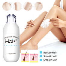 Load image into Gallery viewer, 2 In 1 Inhibitor Silky Permanent Painless Depilatory Cream Hair Removal Spray for Women Face Armpit Legs Arms Repair Care
