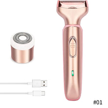 Load image into Gallery viewer, Creative 2 In 1 Ladies Shaver Electric Epilator Multi-function Washing Rechargeable Hair Removal Device Hair Trimmer
