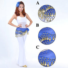 Load image into Gallery viewer, Women Sexy Belly Dance Hip Scarf Wrap Thailand/India/Arab Dancer Skirt Belt Dancer Skirt Female Show Costume Sequins Tassels
