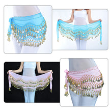 Load image into Gallery viewer, Women Sexy Belly Dance Hip Scarf Wrap Thailand/India/Arab Dancer Skirt Belt Dancer Skirt Female Show Costume Sequins Tassels
