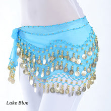 Load image into Gallery viewer, Women Sexy Belly Dance Hip Scarf Wrap Thailand/India/Arab Dancer Skirt Belt Dancer Skirt Female Show Costume Sequins Tassels
