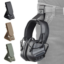 Load image into Gallery viewer, Tactical Headset Hang Buckle Hook Molle Quick Release Clip Hearing Protector for Belt Girdle Waist Hunting Military Accessories
