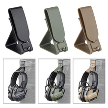 Load image into Gallery viewer, Tactical Headset Hang Buckle Hook Molle Quick Release Clip Hearing Protector for Belt Girdle Waist Hunting Military Accessories
