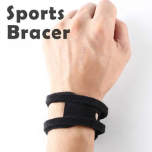 Load image into Gallery viewer, Portable Adjustable Thin Sports Yoga Wrist Band Left Right Universal Fitness Sprain Protection Soft Pain TFCC Tear Injury Brace
