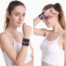 Load image into Gallery viewer, Unisex Adjustable Sports Compression Wrist Brace Breathable Thin Hand Wrap Support Wristband for Basketball Badminton Tennis
