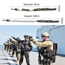 Load image into Gallery viewer, Multi-purpose Tactical Lanyard Military Spring Lanyard Airsoft Pistol Lanyard Rifle Sling Strap Shooting Hunting Gun Accessories

