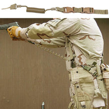 Load image into Gallery viewer, Multi-purpose Tactical Lanyard Military Spring Lanyard Airsoft Pistol Lanyard Rifle Sling Strap Shooting Hunting Gun Accessories
