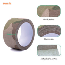Load image into Gallery viewer, 5/10M Camouflage Tape Hunting Self-adhesive Camo Tape Waterproof Non-Slip Military Paintball Airsoft Rifle Tape Bicycle Sticker
