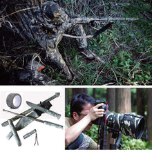 Load image into Gallery viewer, 5/10M Camouflage Tape Hunting Self-adhesive Camo Tape Waterproof Non-Slip Military Paintball Airsoft Rifle Tape Bicycle Sticker
