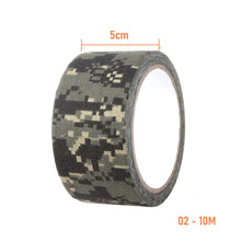Load image into Gallery viewer, 5/10M Camouflage Tape Hunting Self-adhesive Camo Tape Waterproof Non-Slip Military Paintball Airsoft Rifle Tape Bicycle Sticker
