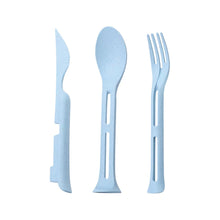 Load image into Gallery viewer, 3 in 1 Travel Portable Cutlery Set Japan Style Wheat Straw Knife Fork Spoon Student Dinnerware Sets Kitchen Tableware
