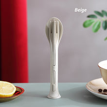 Load image into Gallery viewer, 3 in 1 Travel Portable Cutlery Set Japan Style Wheat Straw Knife Fork Spoon Student Dinnerware Sets Kitchen Tableware
