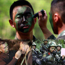 Load image into Gallery viewer, 3Pcs Military Woodland Camouflage Cream Body Face Disguised Paint Camo Oil Tube Stick for Outdoor Field Camouflage Oil Suit

