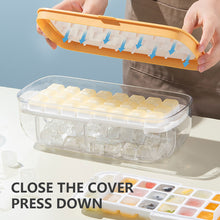 Load image into Gallery viewer, Press Type Ice Cube with Storage Box Silicone Ice Cube Tray Ice Cube Maker Home Bar DIY Ice Cube Tool with Lid

