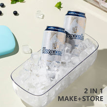 Load image into Gallery viewer, Press Type Ice Cube with Storage Box Silicone Ice Cube Tray Ice Cube Maker Home Bar DIY Ice Cube Tool with Lid
